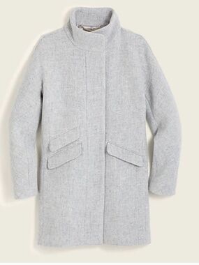 J Crew Cocoon coat in Italian stadium-cloth wool blend